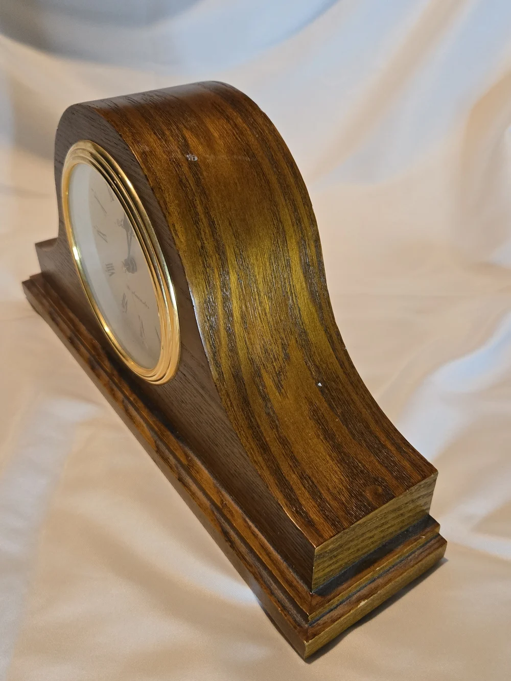 Seth Thomas Westminster Wooden Case Mantel Clock Roman Numerals * Keeps Time
